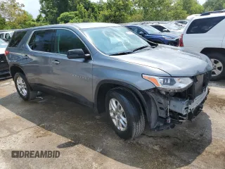 2021 Chevrolet Traverse LS with VIN 1GNERFKW6MJ194590, listed as a Copart auction lot 64008554 with 36,861 mi miles and Salvage Title. Bid and sale history available at carsss.com. Image 4.