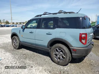 2023 Ford Bronco Sport Badlands z VIN 3FMCR9D9XPRE02582, wystawiony jako Copart lot #46403845 z przebiegiem 26 713 mil mil oraz Nie do naprawy • Non repairable. Historia ofert i sprzedaży dostępna na DreamBid. Obrazek 2.