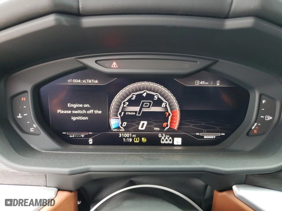 2021 Lamborghini Urus with VIN ZPBUA1ZL0MLA13913, listed as a Copart auction lot 53748385 with 31,001 mi miles and Salvage Title. Bid and sale history available at carsss.com. Image 9.