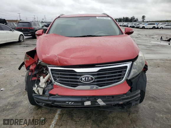 2012 Kia Sportage LX with VIN KNDPB3A22C7306283, listed as a Copart auction lot 43462124 with 166,886 mi miles and Salvage Title. Bid and sale history available at carsss.com. Image 5.