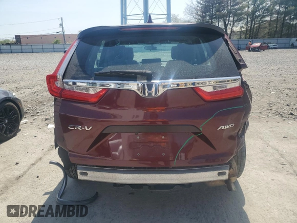 2018 Honda CR-V LX with VIN 2HKRW6H33JH202858, listed as a Copart auction lot 54378975 with 87,964 mi miles and Salvage Title. Bid and sale history available at carsss.com. Image 6.