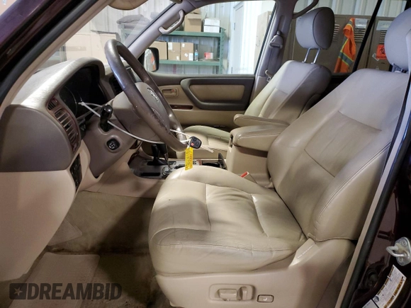 2004 Toyota Land Cruiser with VIN JTEHT05J242066938, listed as a Copart auction lot 88685065 with 307,578 mi miles and Salvage Title. Bid and sale history available at carsss.com. Image 7.