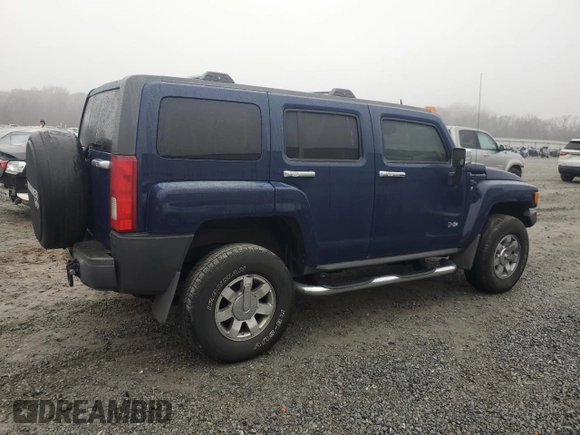 2009 Hummer H3 SUV Luxury with VIN 5GTEN13E198105450, listed as a Copart auction lot 86969564 with 97,440 mi miles and Salvage Title. Bid and sale history available at carsss.com. Image 3.
