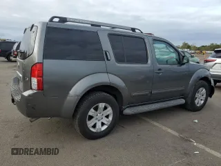 2005 Nissan Pathfinder LE with VIN 5N1AR18W55C762220, listed as a Copart auction lot 72419364 with 156,581 mi miles and Salvage Title. Bid and sale history available at carsss.com. Image 3.