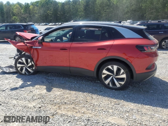 2021 Volkswagen ID.4 Pro S z VIN WVGKMPE29MP059900, wystawiony jako Copart lot #53725825 z przebiegiem Nie podano mil oraz Szkody całkowita. Historia ofert i sprzedaży dostępna na DreamBid. Obrazek 2.