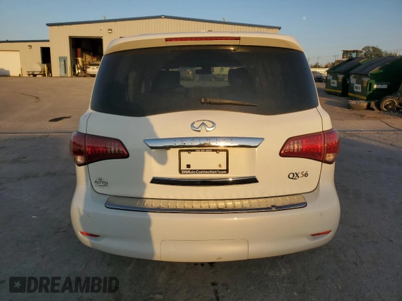 2011 Infiniti QX56 7-passenger with VIN JN8AZ2NE0B9004949, listed as a Copart auction lot 76376984 with 167,889 mi miles and Clean Title. Bid and sale history available at carsss.com. Image 6.