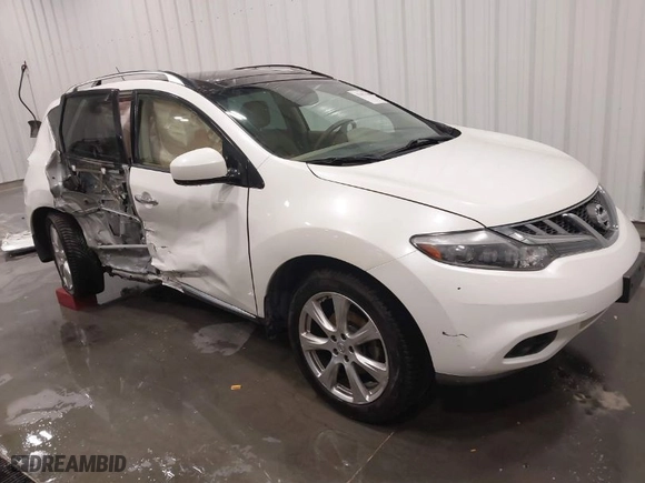 2012 Nissan Murano S with VIN JN8AZ1MW9CW229751, listed as a IAAI auction lot 41491188 with 123,209 mi miles. Bid and sale history available at carsss.com. Image 1.