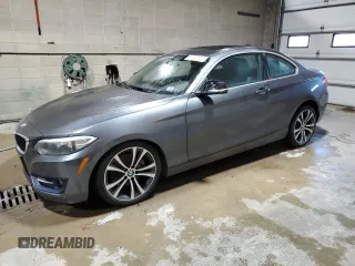 2015 BMW 2 Series 228i xDrive with VIN WBA1F7C57FVX95561, listed as a Copart auction lot 82204114 with 45,654 mi miles and Salvage Title. Bid and sale history available at carsss.com. Image 1.