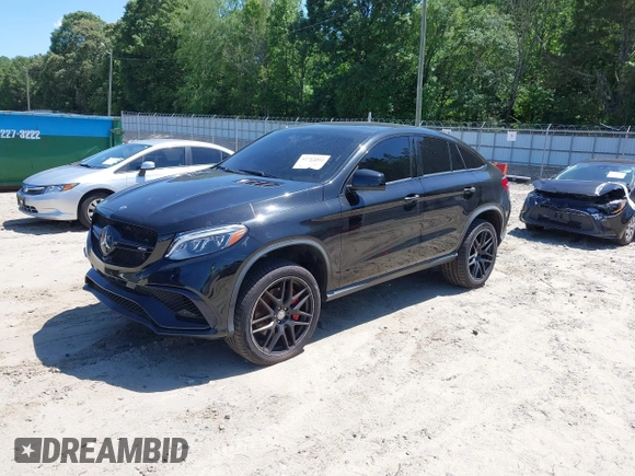 2017 Mercedes-Benz GLE 63 S AMG with VIN 4JGED7FB1HA059443, listed as a IAAI auction lot 42312493 with 85,849 mi miles and . Bid and sale history available at DreamBid. Image 2.