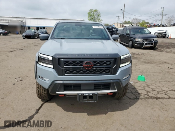 2023 Nissan Frontier Pro-4X with VIN 1N6ED1EK4PN672714, listed as a Copart auction lot 55557855 with 4,678 mi miles and Salvage title. Bid and sale history available at DreamBid. Image 5.