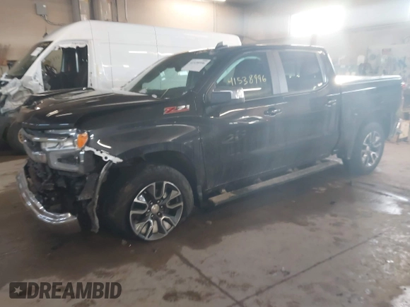 2022 Chevrolet Silverado 1500 LT with VIN 1GCUDDED8NZ537551, listed as a IAAI auction lot 41538996 with 34,083 mi miles and . Bid and sale history available at DreamBid. Image 2.