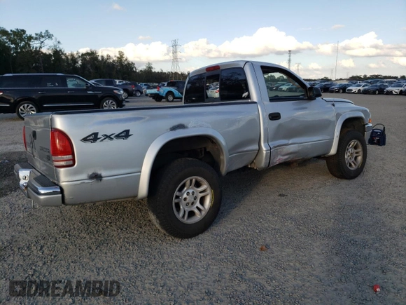 2003 Dodge Dakota with VIN 1D7GG16X33S130101, listed as a Copart auction lot 85999314 with 221,292 mi miles and Salvage Title. Bid and sale history available at carsss.com. Image 3.