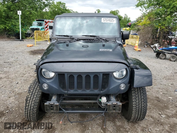 2016 Jeep Wrangler Unlimited Sahara with VIN 1C4BJWEG8GL150249, listed as a Copart auction lot 57574525 with 104,206 mi miles and Salvage title. Bid and sale history available at DreamBid. Image 5.