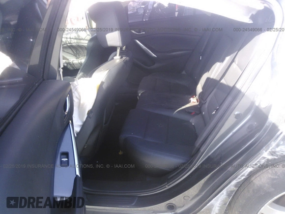 2016 Mazda Mazda6 i Touring with VIN JM1GJ1V51G1469446, listed as a IAAI auction lot 24549066 with 40,606 mi miles. Bid and sale history available at carsss.com. Image 8.