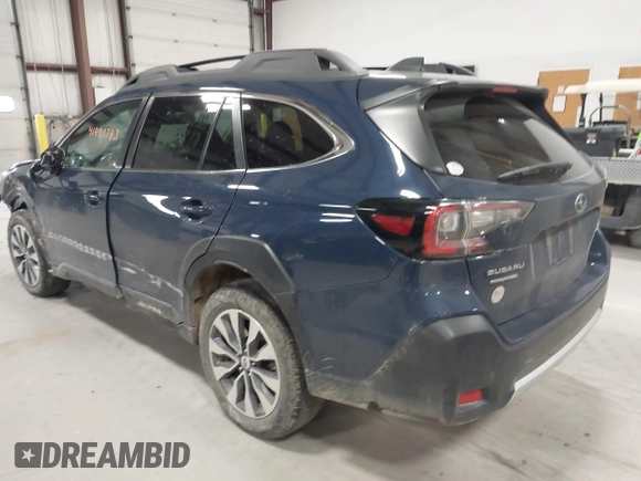 2023 Subaru Outback Limited XT with VIN 4S4BTGND7P3187908, listed as a IAAI auction lot 41990783 with 33,480 mi miles and . Bid and sale history available at DreamBid. Image 3.