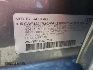 2016 Audi A4 Premium z VIN WAUAFAFL2GN016284, wystawiony jako Copart lot #56496125 z przebiegiem 102 552 mil mil oraz Szkoda całkowita • Salvage title. Historia ofert i sprzedaży dostępna na DreamBid. Obrazek 13.