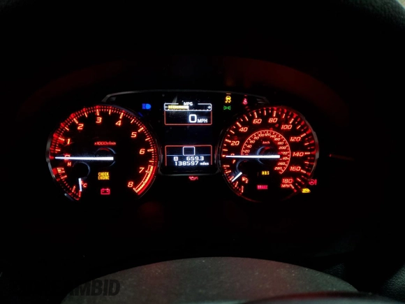 2017 Subaru WRX с VIN JF1VA1B66H9835513, выставлен на аукционе Copart как лот 54401015 с пробегом 138 597 миль миль и Списание • Salvage title. История ставок и продаж доступна на DreamBid. Изображение 9.