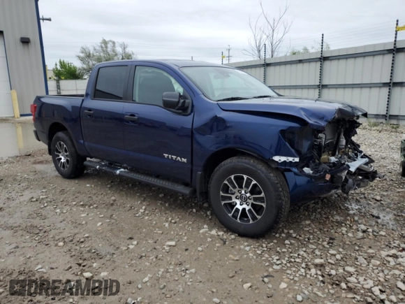 2024 Nissan Titan SV with VIN 1N6AA1EC8RN111919, listed as a Copart auction lot 62330195 with 1,866 mi miles and Salvage title. Bid and sale history available at DreamBid. Image 4.