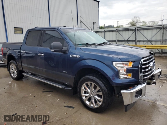 2017 Ford F-150 XL with VIN 1FTEW1EP2HFB80607, listed as a Copart auction lot 53311155 with 55,378 mi miles and Salvage title. Bid and sale history available at DreamBid. Image 4.