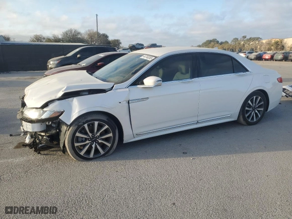 2019 Lincoln Continental Standard with VIN 1LN6L9PK4K5605749, listed as a Copart auction lot 44749265 with 47,049 mi miles and Non Repairable. Bid and sale history available at carsss.com. Image 1.