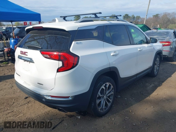 2019 GMC Terrain SLT with VIN 3GKALVEX4KL196162, listed as a IAAI auction lot 42068583 with 81,523 mi miles. Bid and sale history available at carsss.com. Image 4.