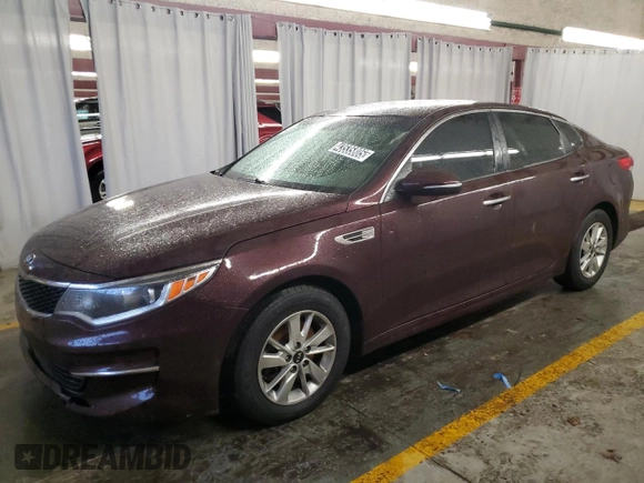 2018 Kia Optima LX with VIN 5XXGT4L31JG188692, listed as a Copart auction lot 43535805 with 83,840 mi miles and Clean Title. Bid and sale history available at carsss.com. Image 1.