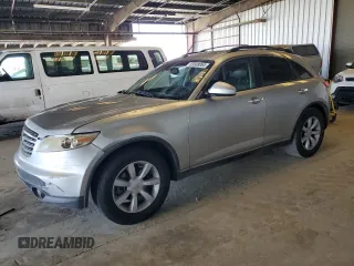 2005 Infiniti FX with VIN JNRAS08W75X200430, listed as a Copart auction lot 63688065 with 119,483 mi miles and Salvage title. Bid and sale history available at DreamBid. Image 1.