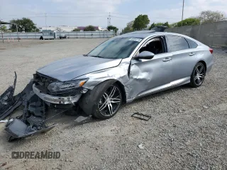2021 Honda Accord Touring with VIN 1HGCV2F93MA020051, listed as a Copart auction lot 55261215 with 74,978 mi miles and Salvage title. Bid and sale history available at DreamBid. Image 1.