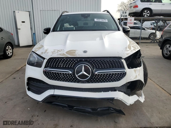 2020 Mercedes-Benz GLE with VIN 4JGFB8GB4LA291185, listed as a Copart auction lot 45913475 with 46,608 mi miles and Salvage Title. Bid and sale history available at carsss.com. Image 5.