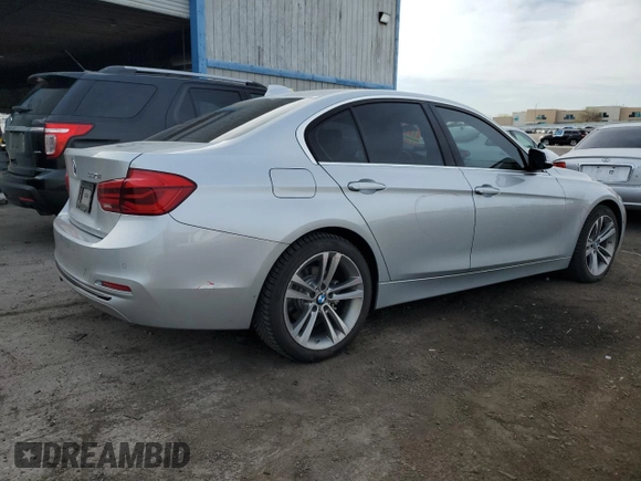 2017 BMW 3 Series 330i with VIN WBA8B9C56HK884452, listed as a Copart auction lot 52417725 with 33,007 mi miles and Salvage Title. Bid and sale history available at carsss.com. Image 3.