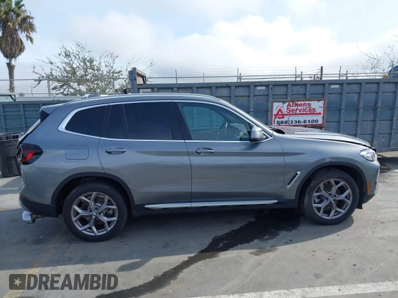2024 BMW X3 sDrive30i with VIN 5UX43DP02R9U43683, listed as a IAAI auction lot 41934613 with 2,130 mi miles and . Bid and sale history available at DreamBid. Image 13.