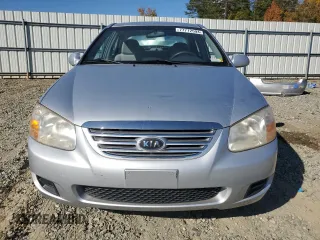 2007 Kia Spectra EX with VIN KNAFE121475450624, listed as a Copart auction lot 77712594 with 100,646 mi miles and Salvage Title. Bid and sale history available at carsss.com. Image 5.