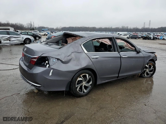 2016 Honda Accord Sedan LX with VIN 1HGCR2F36GA183605, listed as a Copart auction lot 44924505 with 58,550 mi miles and Salvage Title. Bid and sale history available at carsss.com. Image 3.