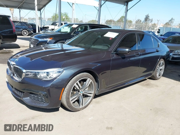 2019 BMW 7 Series 740i with VIN WBA7E2C53KB218375, listed as a IAAI auction lot 42008827 with 61,337 mi miles and . Bid and sale history available at DreamBid. Image 17.
