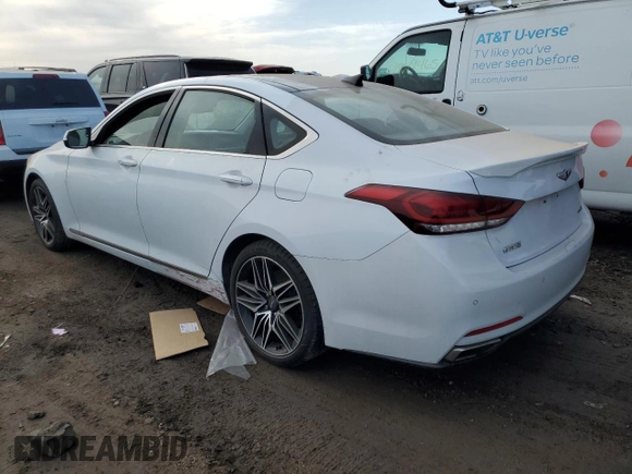 2015 Hyundai Genesis 3.8L with VIN KMHGN4JE4FU017012, listed as a Copart auction lot 48868425 with 110,981 mi miles and Salvage Title. Bid and sale history available at carsss.com. Image 2.
