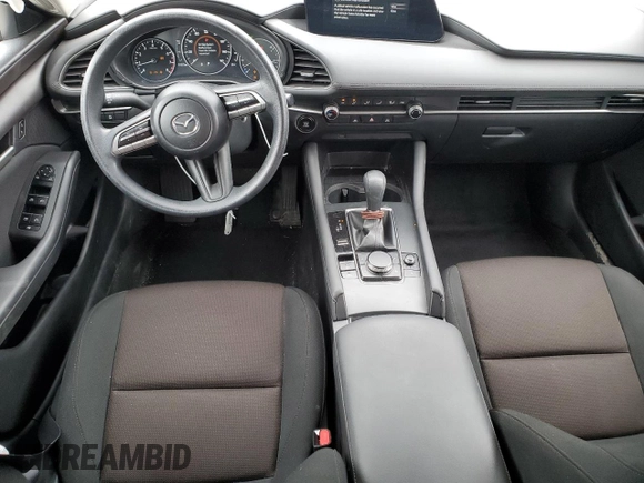2021 Mazda 3 S with VIN JM1BPAAL2M1335330, listed as a Copart auction lot 56838145 with 33,225 mi miles and Salvage title. Bid and sale history available at DreamBid. Image 8.