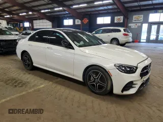 2023 Mercedes-Benz E 350 with VIN W1KZF8EB4PB101996, listed as a Copart auction lot 46879655 with 29,443 mi miles and Salvage Title. Bid and sale history available at DreamBid. Image 4.