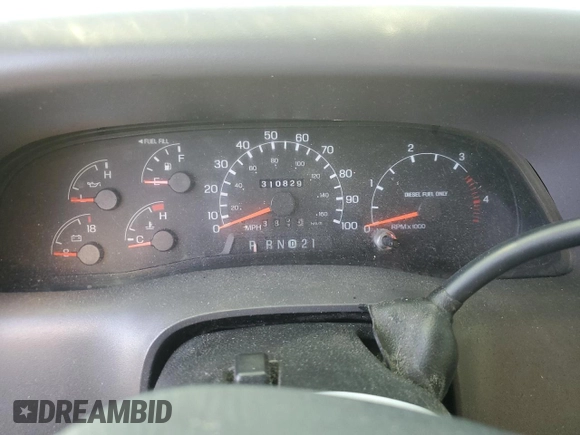 1999 Ford F-350 XL with VIN 1FTSW31F8XED52624, listed as a Copart auction lot 86359524 with 310,829 mi miles and Salvage title. Bid and sale history available at DreamBid. Image 9.