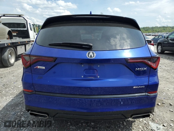 2022 Acura MDX w/A-Spec Package with VIN 5J8YE1H03NL007210, listed as a Copart auction lot 53582985 with 40,646 mi miles and Salvage title. Bid and sale history available at DreamBid. Image 6.