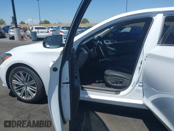 2018 Genesis G80 3.8L with VIN KMHGN4JE2JU238858, listed as a IAAI auction lot 42151733 with 49,512 mi miles and . Bid and sale history available at DreamBid. Image 5.
