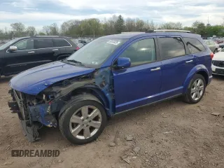 2012 Dodge Journey Crew with VIN 3C4PDCDG1CT399343, listed as a Copart auction lot 53610425 with 47,681 mi miles and Salvage title. Bid and sale history available at DreamBid. Image 1.