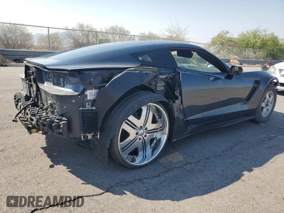 2019 Chevrolet Corvette Z06 3LZ with VIN 1G1YU2D66K5602899, listed as a Copart auction lot 70591644 with 0 mi miles and Salvage Title. Bid and sale history available at carsss.com. Image 3.