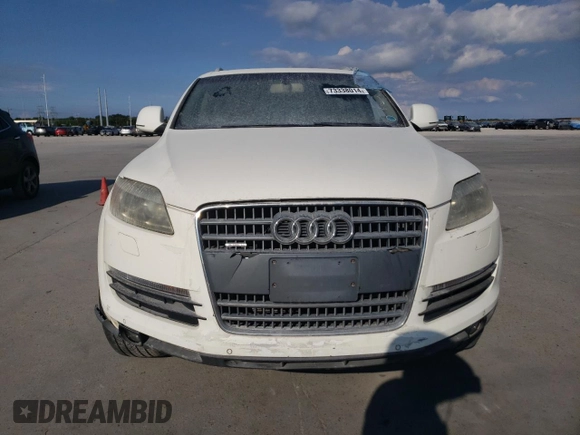2008 Audi Q7 Premium with VIN WA1BY74L88D052666, listed as a Copart auction lot 73338014 with Not provided miles and Salvage title. Bid and sale history available at DreamBid. Image 5.