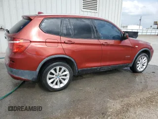 2013 BMW X3 xDrive28i with VIN 5UXWX9C5XDLK59597, listed as a Copart auction lot 54654005 with Not Provided miles and Clean Title. Bid and sale history available at DreamBid. Image 3.