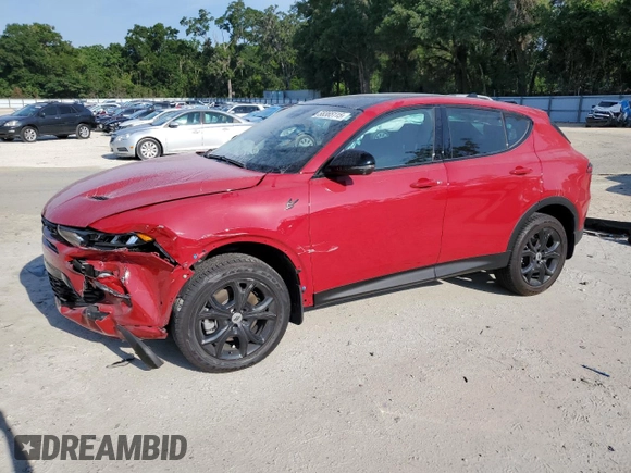 2024 Dodge Hornet GT Plus with VIN ZACNDFAN5R3A37633, listed as a Copart auction lot 58365115 with 9,037 mi miles and Non repairable. Bid and sale history available at DreamBid. Image 1.