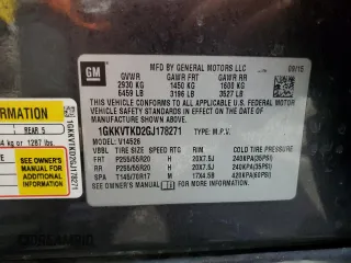 2016 GMC Acadia Denali with VIN 1GKKVTKD2GJ178271, listed as a Copart auction lot 49616805 with 112,076 mi miles and Salvage Title. Bid and sale history available at carsss.com. Image 13.