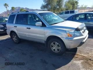 2005 Honda Pilot EX-L with RES with VIN 5FNYF18615B050396, listed as a IAAI auction lot 41955370 with 197,222 mi miles. Bid and sale history available at carsss.com. Image 1.