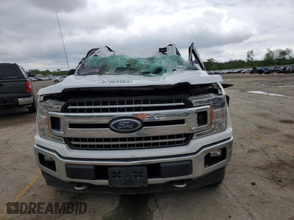 2018 Ford F-150 XL with VIN 1FTEW1EP6JFC13517, listed as a Copart auction lot 57964965 with Not provided miles and Salvage title. Bid and sale history available at DreamBid. Image 5.