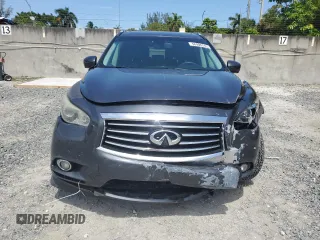 2014 Infiniti QX60 with VIN 5N1AL0MN1EC523322, listed as a Copart auction lot 58406745 with 156,217 mi miles and Salvage title. Bid and sale history available at DreamBid. Image 5.