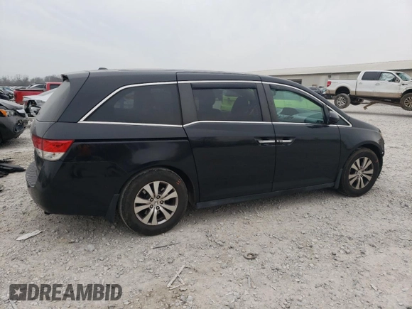 2014 Honda Odyssey EX-L with VIN 5FNRL5H65EB061079, listed as a Copart auction lot 48259855 with 126,498 mi miles and Salvage Title. Bid and sale history available at DreamBid. Image 3.